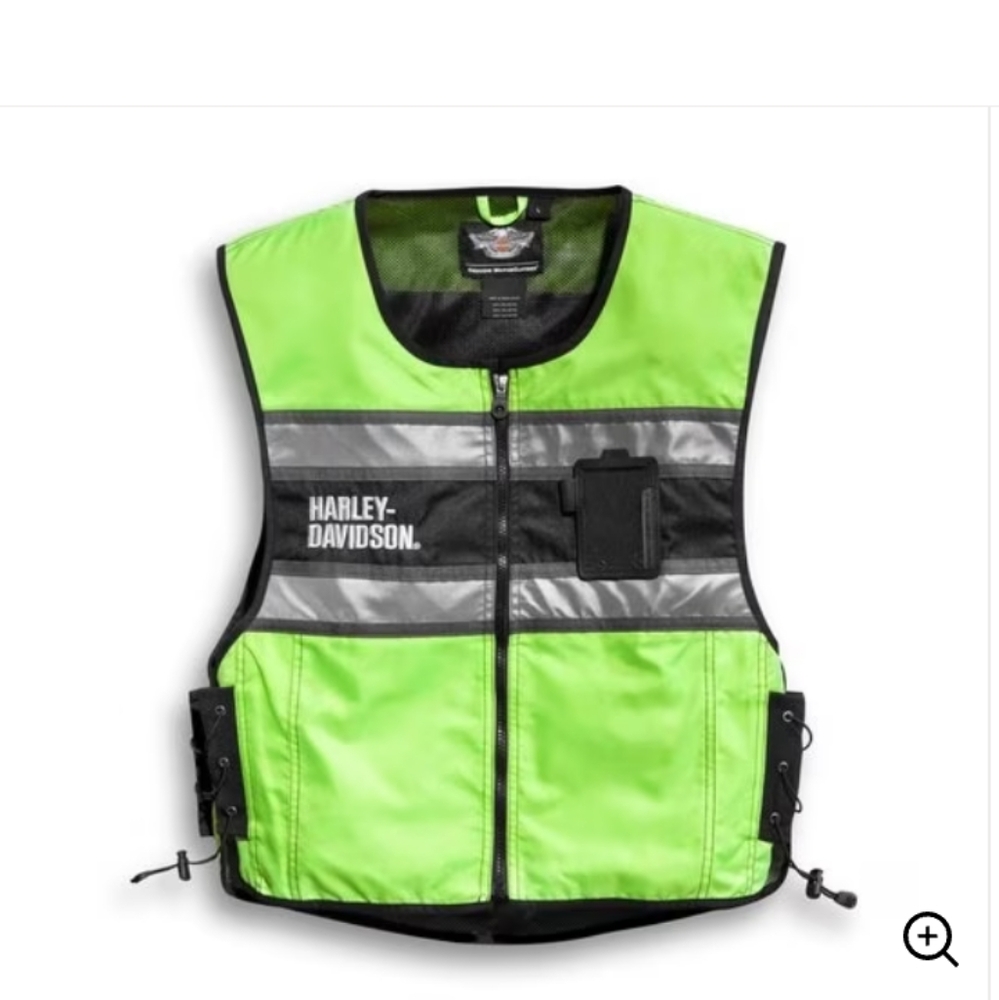 Harley Davidson neon green safety vest